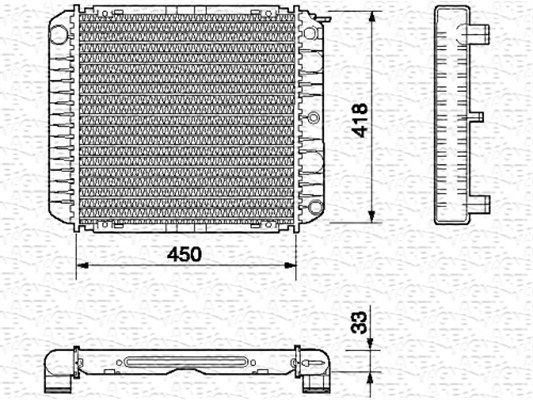 MAGNETI MARELLI Radiators, Motora dzesēšanas sistēma 350213657000